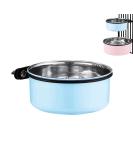 Water Bowl for Dog Crates & Cages 2-in-1 Crate Type Pet Hanging Bowl Stainless Steel Cage Dog Bowl Medium Sized Dog Feeder Food Water Bowl (Blue1.7l/1pcs) Blue18cm Blue18cm - Buy Online on SooperMarket.com