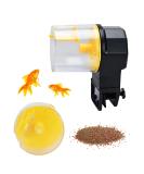 Podazz Automatic Fish Feeder 100/210ml Fish Food Dispenser Aquarium Tank Auto Timer with Two Feeding Boxes for Holiday Vacation Weekend Yellow - Buy Online on SooperMarket.com