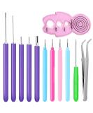 12 Pack Paper Quilling Tools Slotted Kit Different Sizes Rolling Curling Quilling Needle Pen Curling Coach Paper Cardmaking Project Tools Set - Buy Online on SooperMarket.com