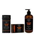 Barrel and Oak Men's Body Care Set - Bourbon Cedar Scented Variety Pack with Essential Oils | Includes Bar Soap, Body Wash, and Deodorant | 3-Pack - Buy Online on SooperMarket.com