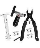 A AKRAF Bike Link Plier + Chain Breaker Splitter Tool + Chain Checker + 3 Pairs Bicycle Missing Links, Bike Link Opener Closer Plier Chain Cutter Connector Wear Indicator Tool (New Version) - Buy Online on SooperMarket.com