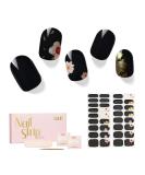 NAILOG Semi Cured Gel Nail Strips 34 pcs Salon-Quality Gel Nail Stickers Long Lasting Nail Wraps for Women with Soft Gel Finish Animal Print Geisha - Buy Online on SooperMarket.com