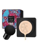 GL-Turelifes Mushroom Head CC Cream Air Cushion Foundation Water Feeling Flawless BB Cream Moisturizing Oil Control Long Lasting Lightweight & Smoothing Natural Concealer (F-02 Natural 0.53 Oz) 15 g (Pack of 1) F-02 Natural - Buy Online on SooperMarket.com