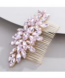 Chargances Lavender Crystal Bridal Hair Comb - Handmade Rhinestone Hair Clip for Bride, Wedding, Prom - Fashion Hair Accessory - Buy Online on SooperMarket.com