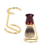ZBJBinCH Shaving Brush Holder Deluxe Shaving Stand Shaving Razor and Brush Stand for Safety Razor Stand Place manual shaving foam brush Stainless Steel (Golden Without Brush) - Buy Online on SooperMarket.com