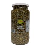 Sanniti Spanish Non Pareil Capers in Vinegar and Salt Brine - 33.5 oz - Buy Online on SooperMarket.com