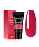 Rosalind poly nail gel 60ml art acrylic gel for nails UV/LED nail polish gel extension glue for manicure repair nail extension red red - Buy Online on SooperMarket.com