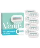 Gillette Venus Deluxe Smooth sensitive razor blades women 8 replacement blades for women's razors with 5-fold blade 8 pieces (1 Pack) old - Buy Online on SooperMarket.com