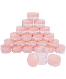 24-Pack Mini Pink Lip Balm Jars - Empty Plastic Cream Cans for Travel Cosmetics and Nail Art - Perfect for Creams Lotions & Masks - Buy Online on SooperMarket.com