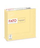 FATO Disposable Napkins - 50 Pack 33x33cm Champagne Color 2-Layer 100% Pure Cellulose for Lunch & Buffets - Eco-Friendly FSC Certified - Buy Online on SooperMarket.com
