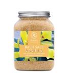 Buy 100% Natural Bath Sea Salt Vanilla 46 Oz - Relaxing Aromatherapy Bath Salts with Cinnamon Essential Oil for Beauty & Good Sleep - Buy Online on SooperMarket.com