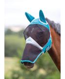 Shires Fine Mesh Fly Mask With Ears and Nose - Teal: Cob - Buy Online on SooperMarket.com