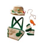 Newborn Photography Props Baby Photo Outfits Crochet Kintted Fisherman Set - Buy Online on SooperMarket.com