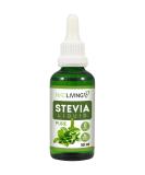NKD Living Pure Stevia Liquid Drops 50ml - Pure Stevia Unflavoured - with glass dropper (Other flavors also available: Vanilla Caramel Chocolate) - Buy Online on SooperMarket.com