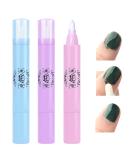 3x pack of nail polish distance pens with cotton heads nail art manicure correction pencils nail polish correction pen with 9 interchangeable replacement tips nail polish remover (purple+blue+pink)) - Buy Online on SooperMarket.com