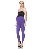 SOFTSAIL Maternity Leggings - Violet High Waisted Over Bump Pregnancy Pants with Belly Support - Stretchy Cotton Trousers for Women - Buy Online on SooperMarket.com