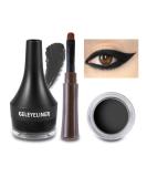 Boobeen Eyeliner Waterproof Gel Eyeliner Smudge-proof Eye Liner Gel Makeup High Pigment Eye Makeup Set Easy to Apply Long-lasting For All Day Black - Buy Online on SooperMarket.com