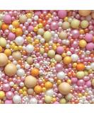 Easter Orange yellow pink white peach Sprinkles for cupcake cookies cake toppers pearls chocolate balls 100s and 1000s birthday decoration topper retro 70s preppy GROOVY BABY - Buy Online on SooperMarket.com
