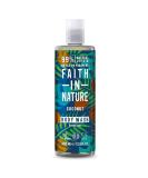 Faith In Nature Natural Coconut Body Wash Hydrating Vegan and Cruelty Free No SLS or Parabens 400 ml Coconut 400 ml (Pack of 1) - Buy Online on SooperMarket.com