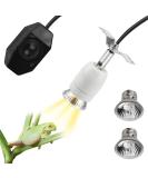 CPRosp heat lamp Constitution Ceramic E27 For reptiles Dimmable with 2x heat spot lamp heating lamp version with switch 1.8m cable and plug lizard turtle UV porcelain frame 360 rotatable heating lamp frame with 2 E27 lamps - Buy Online on SooperMarket.com