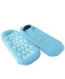 NatraCure Moisturizing Gel Socks - Hydrates Dry Feet, Heels, Calluses, Cuticles - Aqua - Buy Online on SooperMarket.com