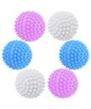 luckaide Dryer Balls Pack of 6 Washing Balls for Down Jackets Washing Ball for Washing Machine Dryer Ball Reusable Dryer Balls Tumble Dryer Ball for Home Clothes Cleaning - Buy Online on SooperMarket.com