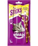 Buy Whiskas Sticks Cat Snacks - Chicken Flavor 84 Sticks | Rich in Vitamins & Minerals - Irresistible Taste for Your Cat - Buy Online on SooperMarket.com