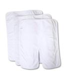 Nominia Facial Towels Premium White Microfiber 3-Series Set | Fluffy Durable Cosmetic Compresses U-Shaped Cut 400g/m Quality - Buy Online on SooperMarket.com