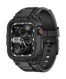 amBand Bands Compatible with Apple Watch 8/7 45mm M1 Sport Series Rugged Case with Strap Protective Cover for iWatch 6/SE/5/4/3 42/44/45mm Men Black Black 42/44/45mm - Buy Online on SooperMarket.com