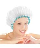 Mikimini Shower Hood 2-Pack for Girls & Women - Waterproof Washable Soft & Sweet - XL White - Buy Online on SooperMarket.com