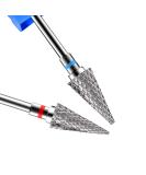 Diesisa 2 Pack Nail Drill Bits for Acrylic Nails - 3/32 Shank, Professional Electric Bits for Home Salon, Fine+Medium, Nib - Buy Online on SooperMarket.com