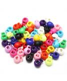 Hysagtek Plastic Cord Locks for Drawstrings Shoelaces 100 Pcs Adjustable Round Cord Stops Drawstring Stoppers Clip String Lock Drawstring Clasp Toggles for Paracord Backpacks Assorted Colors Multicolor - Buy Online on SooperMarket.com