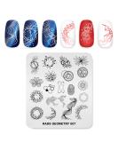 KADS Geometry Nail Stamping Plate GE007 for Nail Art Decoration and DIY - Image Design Plate - Buy Online on SooperMarket.com