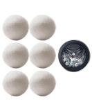 Natural Wool Dryer Balls - 6 Eco-Friendly Felt Balls for Tumble Dryers | Reduce Drying Time & Wrinkles - Buy Online on SooperMarket.com