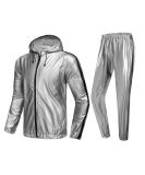 MulYeeh Heavy Duty Full-Zip Sauna Suit for Weight Loss - Silver X-Large - Buy Online on SooperMarket.com