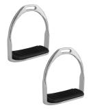 QWORK Horse Riding Stirrups, Hose Saddle, Safety Stirrup, Stainless Steel English Riding Protection Saddle, Knee Ankle Stress Pain Relief, 1 Pair - Buy Online on SooperMarket.com