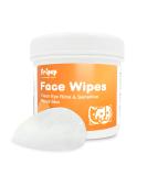 FriPuP 100Pcs Pet Face Wipes for Dogs and Cats - Clean Body, Eyes, Facial Stains, and Ear Wax - Nonwoven Fabric, Convenient for Home or Outdoor - Buy Online on SooperMarket.com
