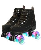 Comeon Classic High-top Unisex Roller Skates - US 8.5 Black Flash Wheel | Boys & Girls - Buy Online on SooperMarket.com
