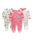 MAMIMAKA Baby Newborn Cotton Footed Pajamas 9-12 Months - Color8 - Buy Online on SooperMarket.com