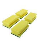 Buy XXL Yellow Scouring Pads - 130x70x45mm Kitchen Sponge Set (4 Pack) for International Shipping - Buy Online on SooperMarket.com