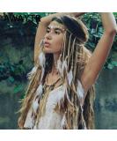 GORTIN Boho Feather Headbands Gypsy Hippie Headband Indian Feather Headpieces Tassel Hemp Rope Headdress Festival Hair Accessories for Women and Girls Type A - Buy Online on SooperMarket.com