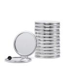 Getinbulk Compact Mirror Set - 12 Pc Round Double-Sided Magnification PU Leather in White 2.8 - Buy Online on SooperMarket.com