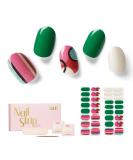 NAILOG Semi Cured Gel Nail Strips 34 pcs Salon-Quality Gel Nail Stickers Long Lasting Nail Wraps for Women with Soft Gel Finish Rhapsody - Buy Online on SooperMarket.com