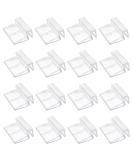 16 PCS LEEFONE Acrylic Aquarium Cover Clip - Universal Clear Fish Tank Glass Lid Holder for Rimless Aquariums - Buy Online on SooperMarket.com