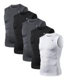 TELALEO 5 Pack Men's Athletic Compression Sleeveless Tank Top Bundle - Large - Buy Online on SooperMarket.com