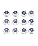 24PCS Rhinestone Flower Spiral Hair Pin - Crystal Twisters Coils Clips for Wedding Bridal Hair Accessory (Blue) - Buy Online on SooperMarket.com