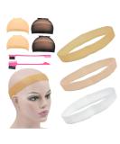 Silicone Wig Grip Band, Non-Slip Headbands, Stocking Caps, Hairbrush Set | YTBYT 3 Pcs - 4 Pcs - 2 Pcs (Mixing) - Buy Online on SooperMarket.com