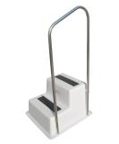 Taylor Made Products 47201 Aluminum Hand Rail for Dock Steps - Double Tread | Strong & Durable - Buy Online on SooperMarket.com
