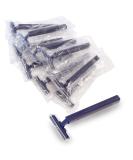 (144 Pack) Individually Wrapped Twin Blade Razors with Clear Safety Cap, Disposable, Bulk Packed, Sold by the Case. - Buy Online on SooperMarket.com