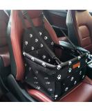 SWIHELP Pet Car Booster Seat Travel Carrier Cage, Oxford Breathable Folding Soft Washable Travel Bags for Dogs Cats or Other Small Pet  Paw pattern  - Buy Online on SooperMarket.com